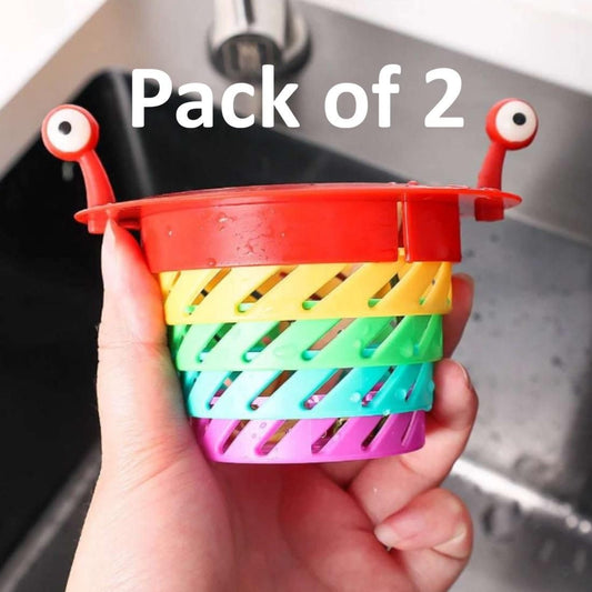 Anti-Blocking Collapsible Sink Strainer Basket - Multicolor (Buy 1 Get 1 Free)